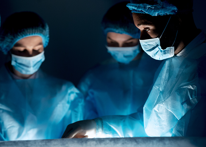 Surgeons performing a procedure.