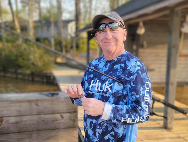 Billy, now cancer-free, enjoys fishing more than ever