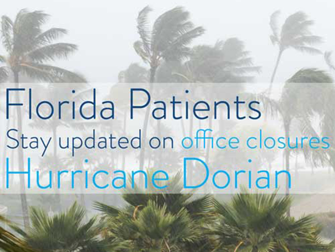 Updates for Florida patients due to Hurricane Dorian