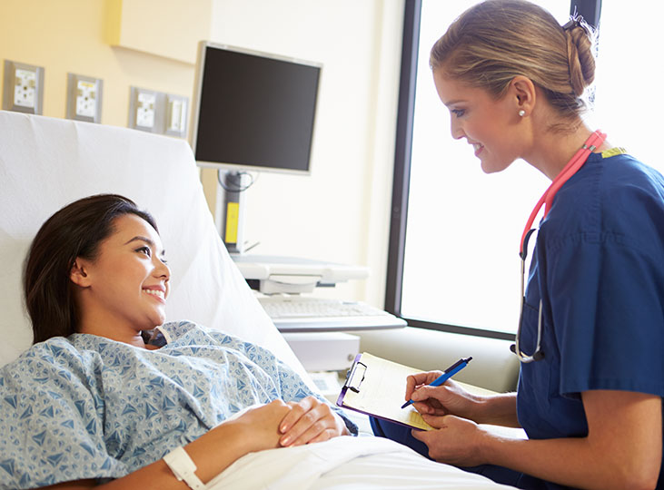 patient and her physician