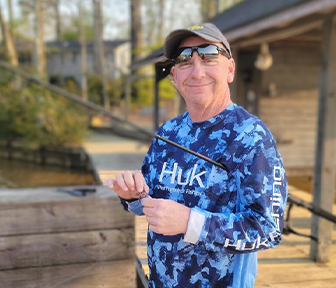 Billy going fishing
