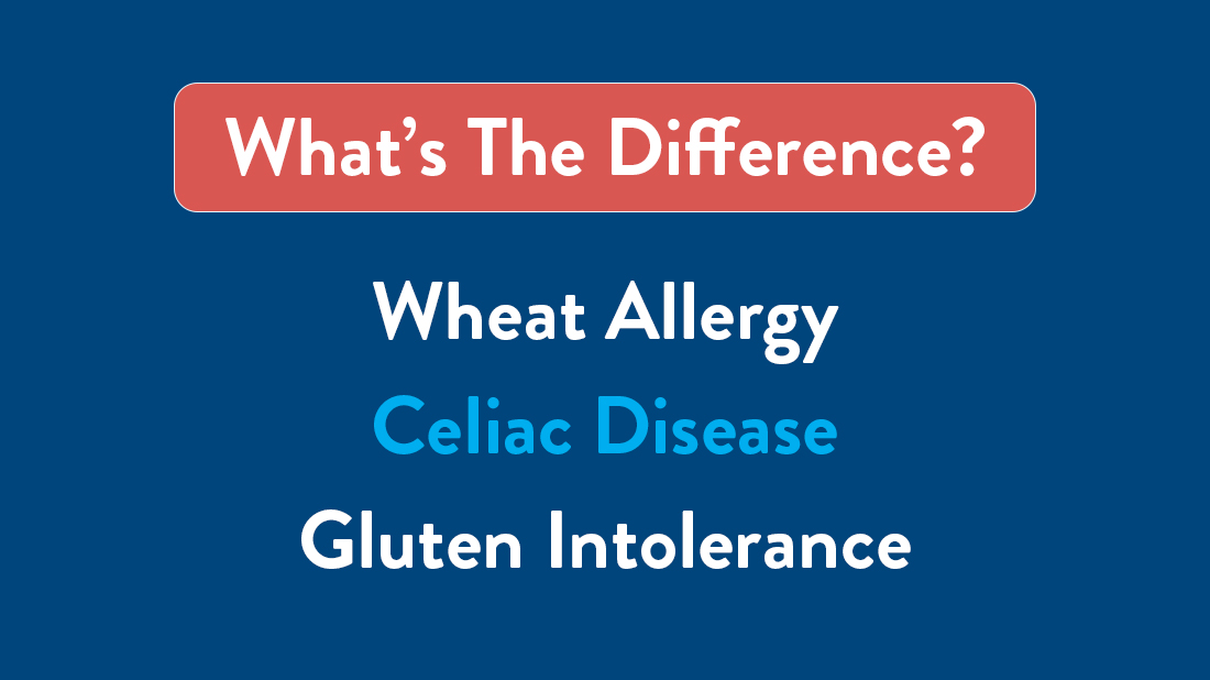 Wheat Allergy v Celiac Disease v Gluten Intolerance