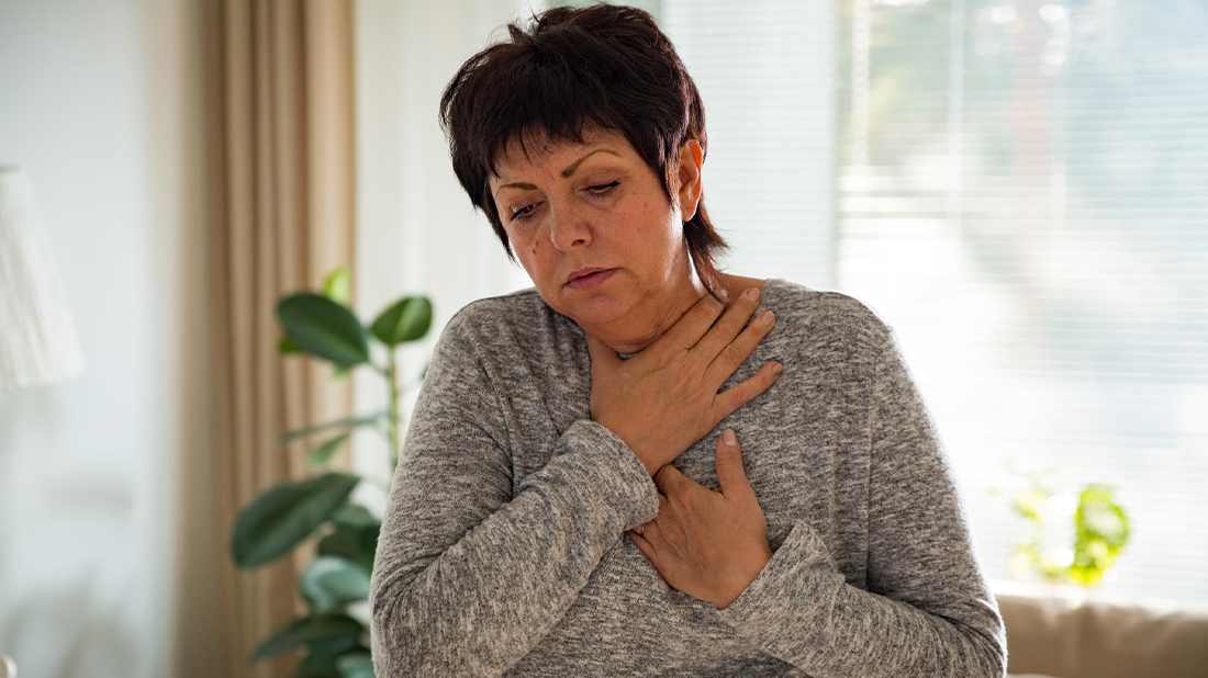 women with dysphagia symptoms