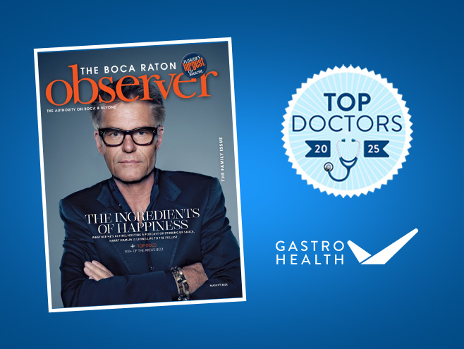 Sixteen Gastro Health Physicians Named Top Doctors by The Boca Raton Observer