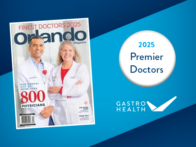 Gastro Health Physicians Named to Orlando Magazine 2025 Premier Doctors List