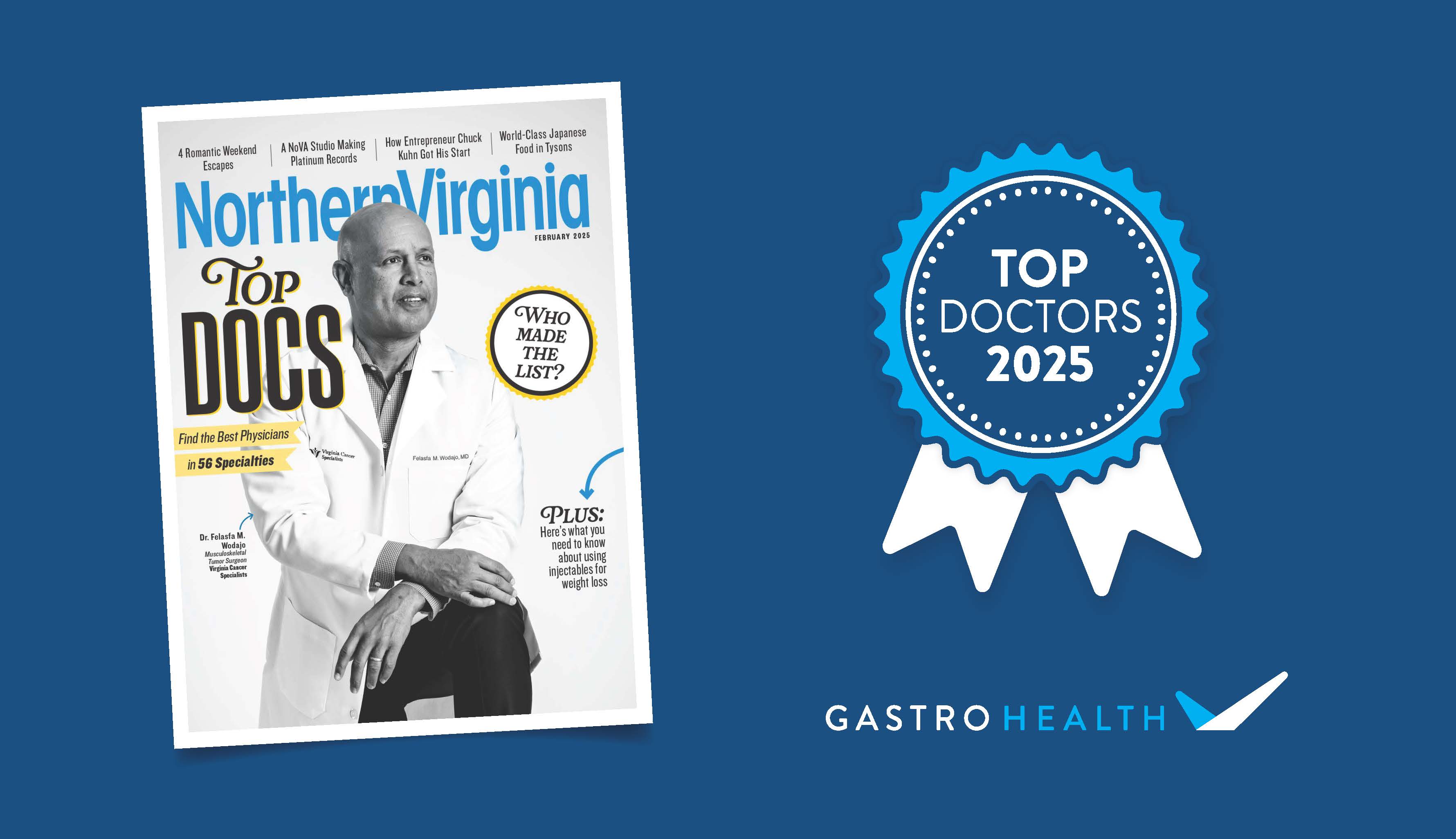 Gastro Health winners of Northern Virginia Top Doctors 2025